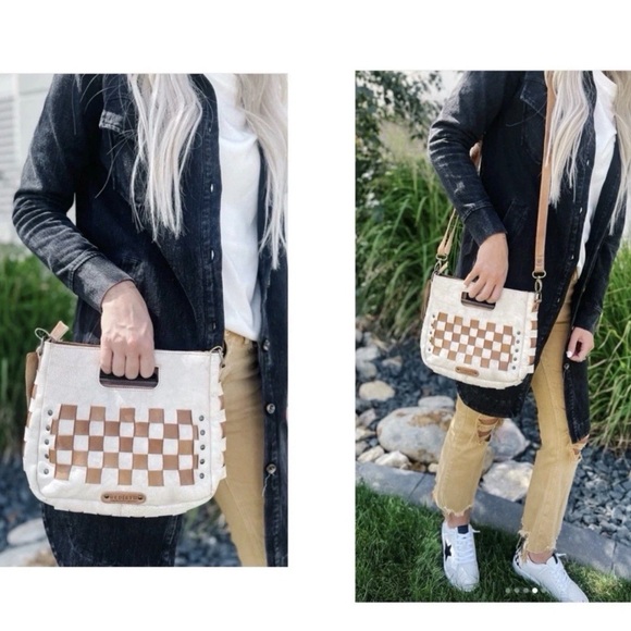 NWT Bed Stu Leather Keiki Crossbody Bag Handbag Nectar Lux Tan Rustic MSRP $235 - Picture 13 of 13